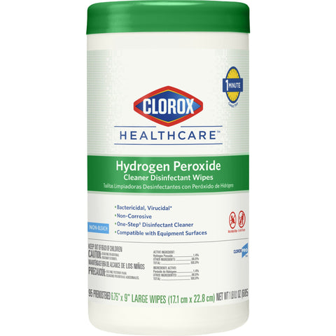 Wipes Hydrogen Peroxide Disinfectant Cleaner Wipes by Clorox Healthcare®