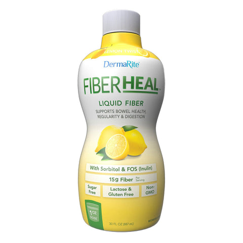 FiberHeal™ Fiber Oral Supplement Lemon Twist Flavor 30 oz by Dermarite