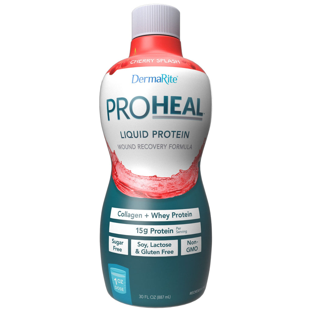 ProHeal® Cherry Protein Supplement Nectar Consistency Sugar Free Oral or Tube by Dermarite