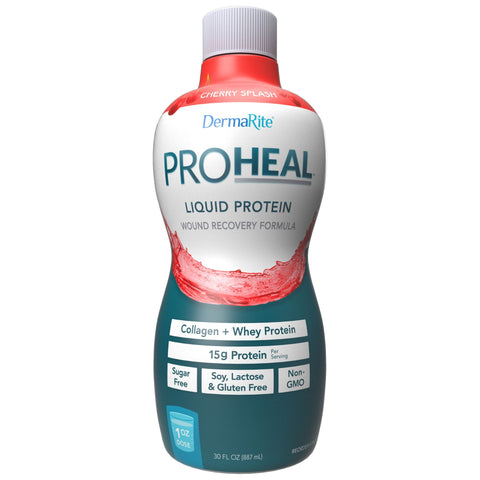 ProHeal® Cherry Protein Supplement Nectar Consistency Sugar Free Oral or Tube by Dermarite